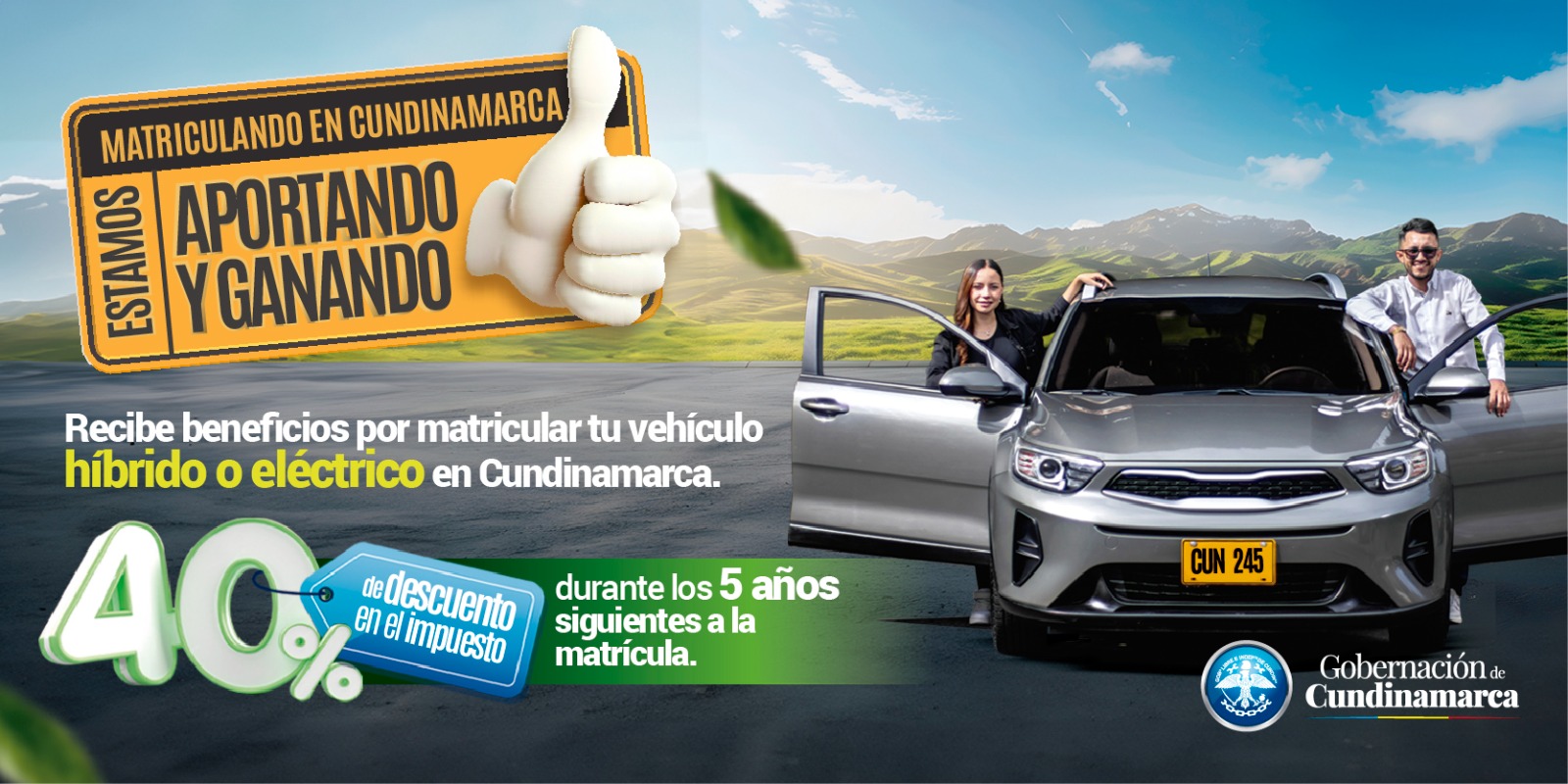 Descuento de impuesto vehicular en Cundinamarca