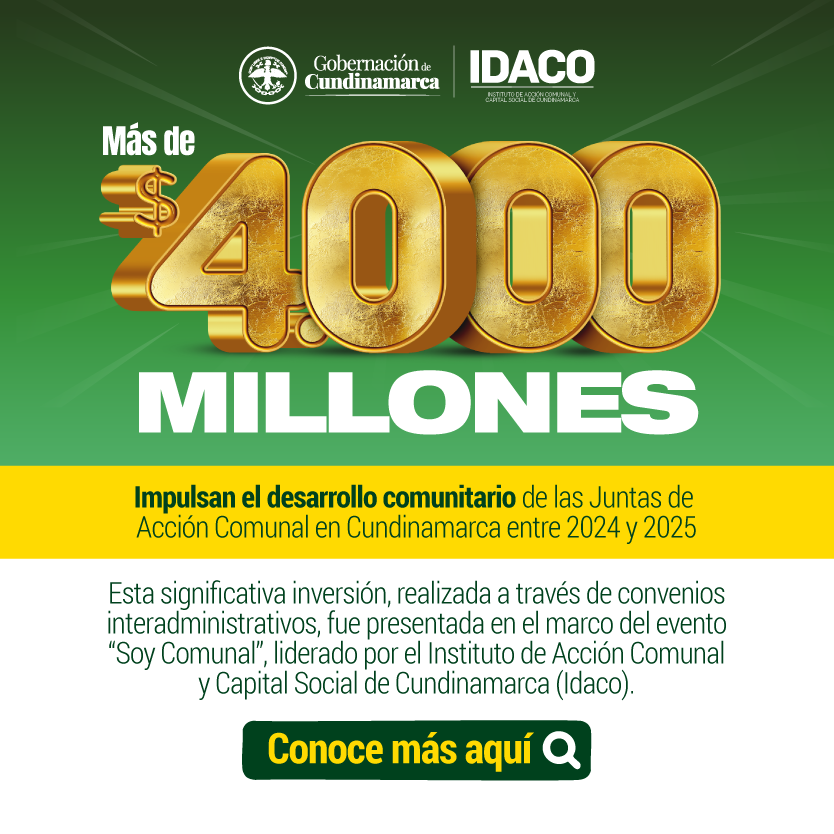 4000 MILLONES IMPULSAN EL DESARROLLO COMUNITARIO DE LAS JAC