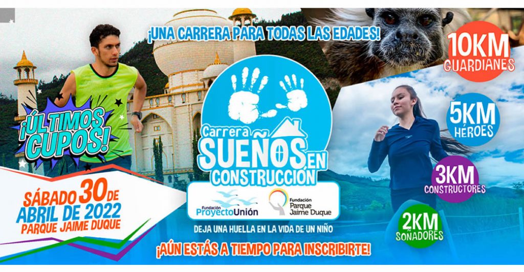 Carrera atlética en el Parque Jaime Duque por la niñez vulnerable