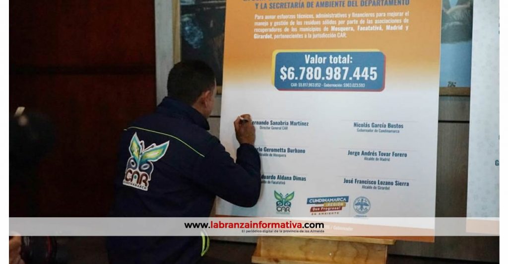 CAR fortalece gestión de recuperadores ambientales en municipios de Cundinamarca