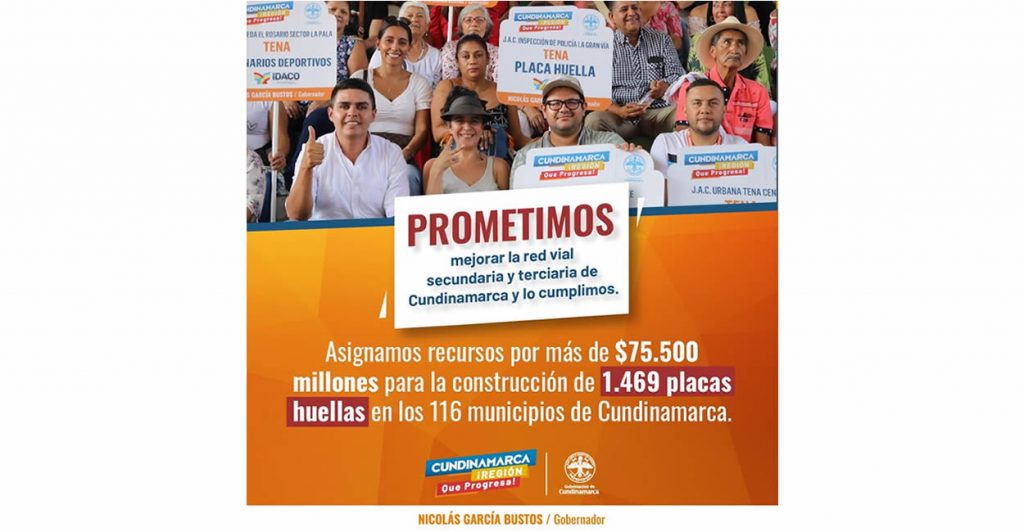 Mejoramiento de la red vial secundaria y terciaria de Cundinamarca