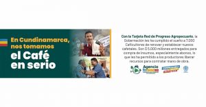 Con la Tarjeta Red de Progreso Agropecuario Cafetera, 5.000 caficultores han fortalecido sus cafetales