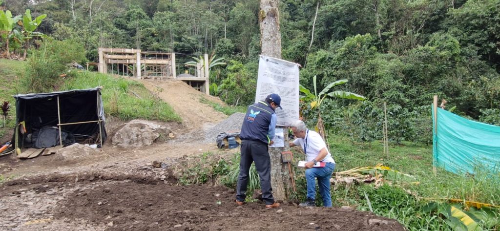Obra civil se habría empezado a construir sin licencia ambiental, la CAR impuso medida preventiva