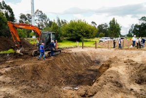 CAR construye el primer reservorio para almacenar agua lluvia en Sutatausa, Cundinamarca