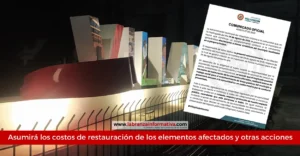 Se presentó quien dañó el letrero de Villapinzón