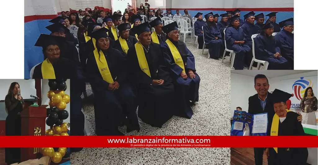Personas mayores se graduaron de básica primaria en Chocontá