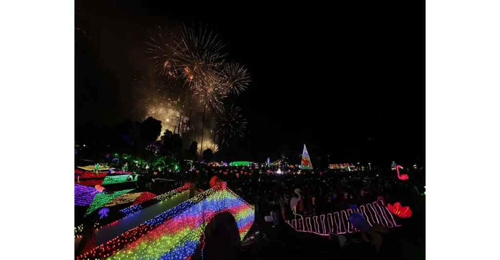 El Puente de Boyacá encendió su alumbrado navideño