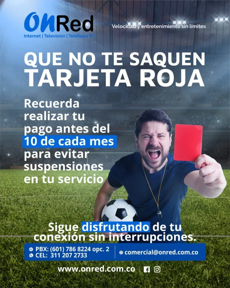 OnRed tarjeta roja